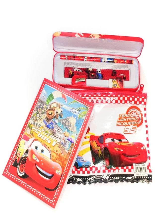Manos Stationery Pencil,Eraser,Scale,sharpner & Pencil Box for Kids (Pack of 1) (Multicolor) - Image 1